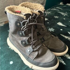 Sorel Gray and Tan Winter Boots